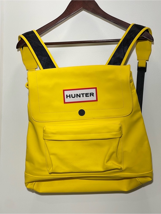 Hunter Other - Hunter Bright Yellow Waterproof Roll-Top Backpack with Black Straps